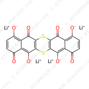 1,4,8,11-Tetrahydroxydibenzo[b,i]thianthrene-5,7,12,14-tetrone Tetralithium Salt (CAS: 1882849-59-3)