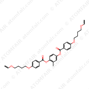 Benzoic acid, 4-[4-(ethenyloxy)butoxy]-, 1,1'-(2-methyl-1,4-phenylene) ester (CAS: 172258-53-6)