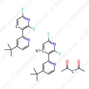 Bis[4-tert-butyl-2',6'-difluoro-2,3'-bipyridine] (acetylacetonate)iridium(III) (CAS: 1421058-47-0)