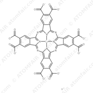 Cuprate(8-), [29H,31H-phthalocyanine-2,3,9,10,16,17,23,24-octacarboxylato(10-)-κN29,κN30,κN31,κN32]-, hydrogen (1:8), (SP-4-1) (CAS: 71667-32-8)