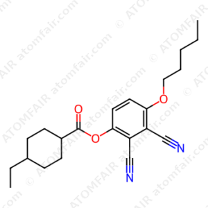 trans-4-Ethylcyclohexanecarboxylic acid 2,3-dicyano-4-(pentyloxy)phenyl ester (CAS: 1234032-17-7)