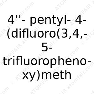 4''-pentyl-4-(difluoro(3,4,5-trifluorophenoxy)methyl)-2',3,5-trifluoro-1,1': 4',1'' -Terphenyl (CAS: N/A)