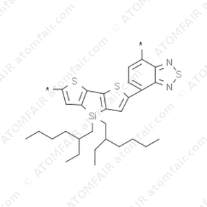 Poly[2,6-(4,4’-bis(2-ethylhexyl)dithieno[3,2-b:2’,3’-d]silole)-alt- 4,7-(2,1,3-benzothiadiazole)] (CAS: 1089687-02-4)