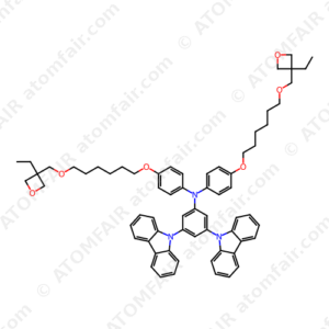 3,5-Di-9H-carbazol-9-yl-N,N-bis[4-[[6-[(3-ethyl-3- oxetanyl)methoxy]hexyl]oxy]phenyl]benzenamine (CAS: 2351818-31-8)