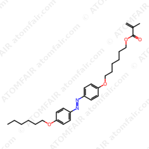 2-Propenoic acid, 2-methyl-, 6-[4-[[4-(hexyloxy)phenyl]azo]phenoxy]hexyl ester, (E)- (9CI) (CAS: 144502-92-1)