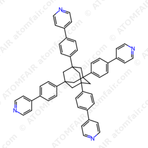 Pyridine, 4,4',4'',4'''-(tricyclo[3.3.1.13,7]decane-1,3,5,7-tetrayltetra-4,1-phenylene)tetrakis (CAS: 1287732-86-8)