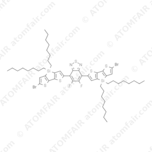 4,7-bis(6-bromo-4,4-dihexyl-4H-silolo[3,2-b:4,5-b']dithiophen-2-yl)-5,6-difluorobenzo[c][1,2,5]thiadiazole (CAS: 2088232-25-9)