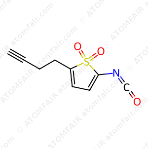 Thiophene, 2-(3-butyn-1-yl)-5-isocyanato-, 1,1-dioxide (CAS: 2247550-72-5)