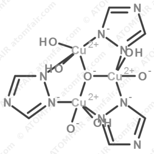 Copper, tetraaqua-μ3-hydroxydihydroxytris[μ-(1H-1,2,4-triazolato-κN1:κN2)]tri-, hydrate (2:9) (CAS: 902154-10-3)