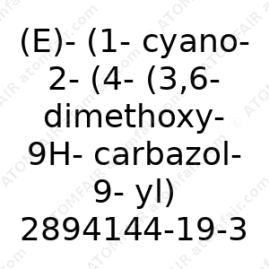 (E)-(1-cyano-2-(4-(3,6-dimethoxy-9H-carbazol-9-yl)phenyl)vinyl)phosphonic acid (CAS: 2894144-19-3)