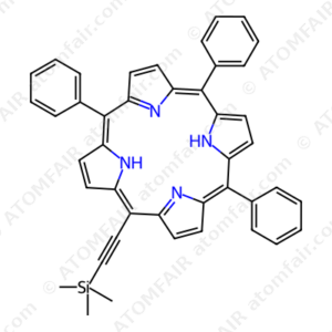 5-(Trimethylsilylethynyl)-10,15,20-triphenylporphyrin (CAS: 1205553-90-7)