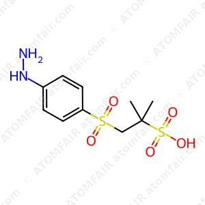 2-((4-Hydrazino-benzenesulfonyl)methyl)-propane-2-sulfonic acid (CAS: 58730-36-8)