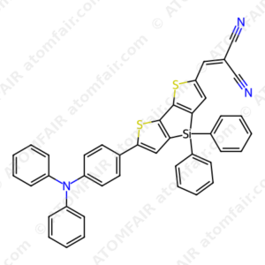 2-(6-(4-(Diphenylamino)phenyl)-4,4'-diphenyl-dithieno[3,2- b:2',3'-d]silol-2-yl)-methylene-malononitrile (CAS: 1321562-79-1)