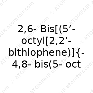 2,6-Bis[(5’-octyl[2,2’-bithiophene)]{4,8-bis(5-octyl-2-thienyl) benzo[1,2-b :4,5-b ’]dithiophene] (CAS: N/A)