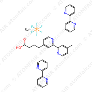 Bis(2,2’-bipyridyl)(4-methyl-4’-carboxypropyl-2,2’-bipyridyl)ruthenium(II) bishexafluorophosphate (CAS: 115239-59-3)