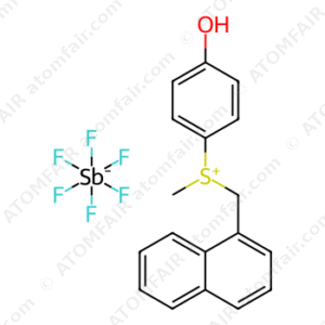 (4-Hydroxyphenyl)(methyl)(naphthalen-1-ylmethyl)sulfonium hexafluorostibate(V), Sanaid SI 60 (CAS: 133152-67-7)