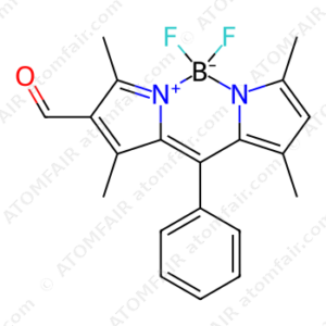 5,5-Difluoro-8-formyl-1,3,7,9-tetramethyl-10-phenyl-5H-dipyrrolo[1,2-c:2',1'-f][1,3,2]diazaborinin-4-ium-5-uide (CAS: 1189166-58-2)