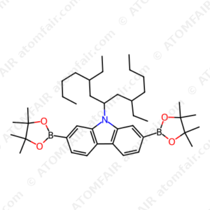 9H-Carbazole, 9-[3-ethyl-1-(2-ethylhexyl)heptyl]-2,7-bis(4,4,5,5-tetramethyl-1,3,2-dioxaborolan-2-yl) (CAS: 1240488-30-5)