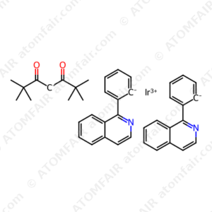 Bis(phenylisoquinoline)(2,2,6,6-tetramethylheptane-3,5- dionate)iridium(III) (CAS: 1202867-58-0)