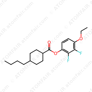 Cyclohexanecarboxylic acid, 4-butyl-, 4-ethoxy-2,3-difluorophenyl ester, trans (CAS: 124770-60-1)