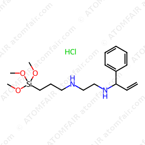 1,2-Ethanediamine, N-3-(trimethoxysilyl)propyl-, N-(ethenylphenyl)methyl derivs., hydrochlorides (CAS: 171869-89-9)