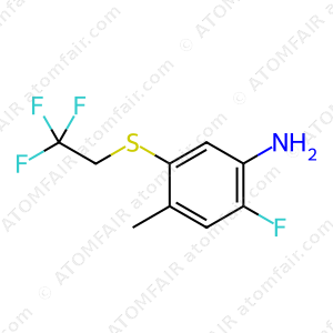 Benzenamine, 2-fluoro-4-methyl-5-[(2,2,2-trifluoroethyl)thio] (CAS: 885028-70-6)