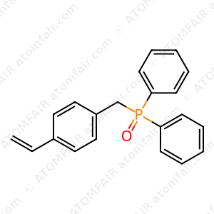 Phosphine oxide, [(4-ethenylphenyl)methyl]diphenyl (CAS: 741-41-3)