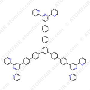 2,2':6',2''-Terpyridine, 4',4''''-[5''-(4'-[2,2':6',2''-terpyridin]-4'-yl[1,1'-biphenyl]-4-yl)[1,1':4',1'':3'',1''':4''',1''''-quinquephenyl]-4,4''''-diyl]bis (CAS: 1185464-14-5)