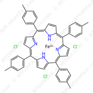 5,10,15,20-Tetra(4-methylphenyl)-21H,23H-porphine iron(III) chloride (CAS: 19496-18-5)