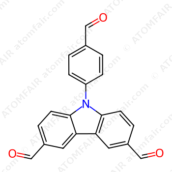 9-(4-Formylphenyl)-9H-carbazole-3,6-dicarbaldehyde (CAS: 1782957-87-2)