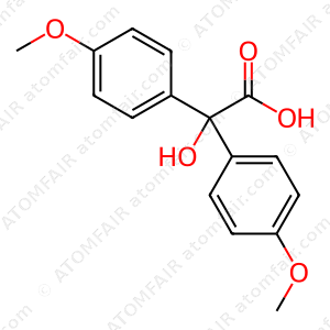 Benzeneacetic acid, a-hydroxy-4-methoxy-a-(4-methoxyphenyl) (CAS: 639-61-2)