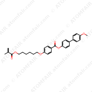 BENZOIC ACID, 4-[[6-[(2-METHYL-1-OXO-2-PROPEN-1-YL)OXY]HEXYL]OXY]-, 4'-METHOXY[1,1'-BIPHENYL]-4-YL ESTER (CAS: 68540-05-6)