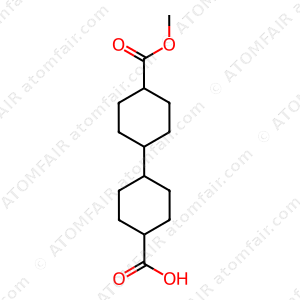 4-(cyclohexanecarboxylate)cyclohexane carboxylic acid(trans,trans)-[1,1'-Bicyclohexyl]-4,4'-dicarboxylic acid 4-Methyl ester (CAS: 1035265-72-5)