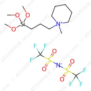 1-(trimethoxysilane)propyl-1-methylpiperidinium bis((trifluoromethyl)sulfonyl)imide (CAS: 1246657-92-0)