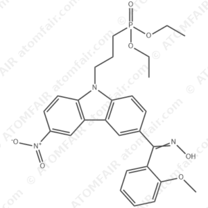 Diethyl[3-[3-[(hydroxyimino)(2-methoxyphenyl)methyl]-6-nitro-9H-carbazol-9-yl]propyl]phosphonate (CAS: 1421231-02-8)