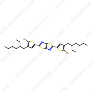 Thiazolo[5,4-d]thiazole, 2,5-bis[5-bromo-4-(2-ethylhexyl)-2-thienyl] (CAS: 2029196-32-3)