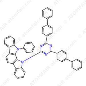 11-(4,6-Di(biphenyl-4-yl)-1,3,5-triazin-2-yl)-12-phenyl- 11,12-dihydroindolo[2,3-a]carbazole (CAS: 1663489-47-1)