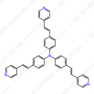 Benzenamine,4-[2-(4-pyridinyl)ethenyl]-N,N-bis[4-[2-(4-pyridinyl)ethenyl]phenyl] (CAS: 823817-69-2)