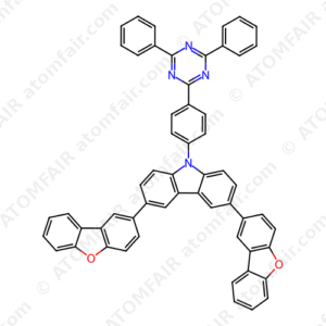 3,6-Bis(dibenzo[b,d]furan-2-yl)-9-(4-(4,6-diphenyl-1,3,5- triazin-2-yl)phenyl)-9H-carbazole (CAS: 1361094-87-2)