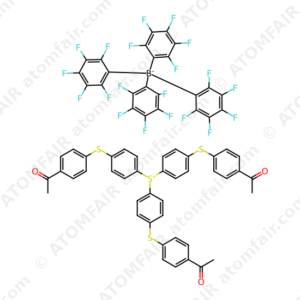Tris[4-[(4-acetylphenyl)thio]phenyl]sulfonium Tetrakis(perfluorophenyl)borate (CAS: 1203809-92-0)