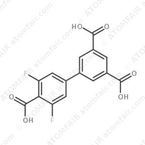 Biphenyl-3,4′,5-tricarboxylic acid,3',5'-difluoro (CAS: N/A)