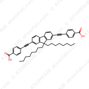 Benzoic acid, 4,4'-[(9,9-dioctyl-9H-fluorene-2,7-diyl)di-2,1-ethynediyl]bis (CAS: 1313187-39-1)