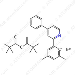 Bis(2-(3,5-dimethylphenyl)-4-phenylpyridine)(2,2,6,6- tetramethylheptane-3,5-diketonate)iridium(III) (CAS: 2050041-61-5)