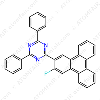 2-(3-fluorotriphenylen-2-yl)-4,6-diphenyl-1,3,5-triazine (CAS: 2725924-28-5)