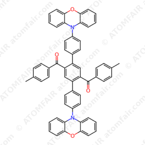 1,4-Bis(9,9-phenoxazin-10-yl-p-phenyl)-2,5-bis(p-tolyl-methanoyl)benzene (CAS: 1647121-46-7)