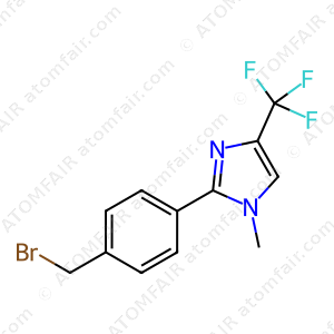 1H-Imidazole, 2-[4-(bromomethyl)phenyl]-1-methyl-4-(trifluoromethyl) (CAS: 2446484-57-5)