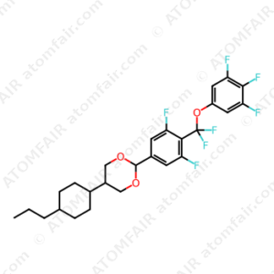 Trans-2-{4-[difluoro(3,4,5-trifluorophenoxy)methyl]-3,5-difluorophenyl}-5-(trans-4-propylcyclohexyl)-1,3-dioxane (CAS: 798556-07-7)