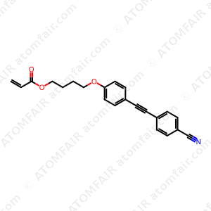 2-Propenoic acid, 4-[4-[2-(4-cyanophenyl)ethynyl]phenoxy]butyl ester (CAS: 150508-76-2)