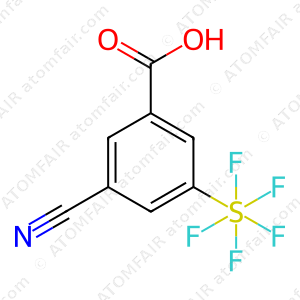 3-Cyano-5-(pentafluoro-lambda6-sulphanyl)benzoic acid (CAS: 1448317-58-5)