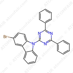 3-bromo-9-(4,6-diphenyl-1,3,5-triazin-2-yl)-9H-carbazole (CAS: 1266389-17-6)